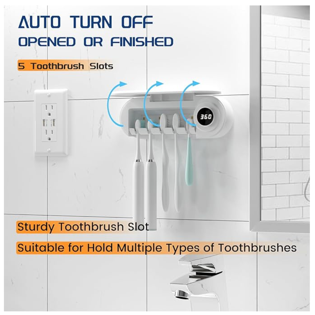 Toothbrush UV Sterilizer Holder