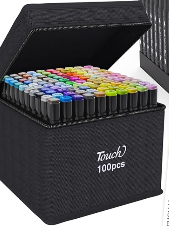 100 Color Dual-tip Art Marker Pens