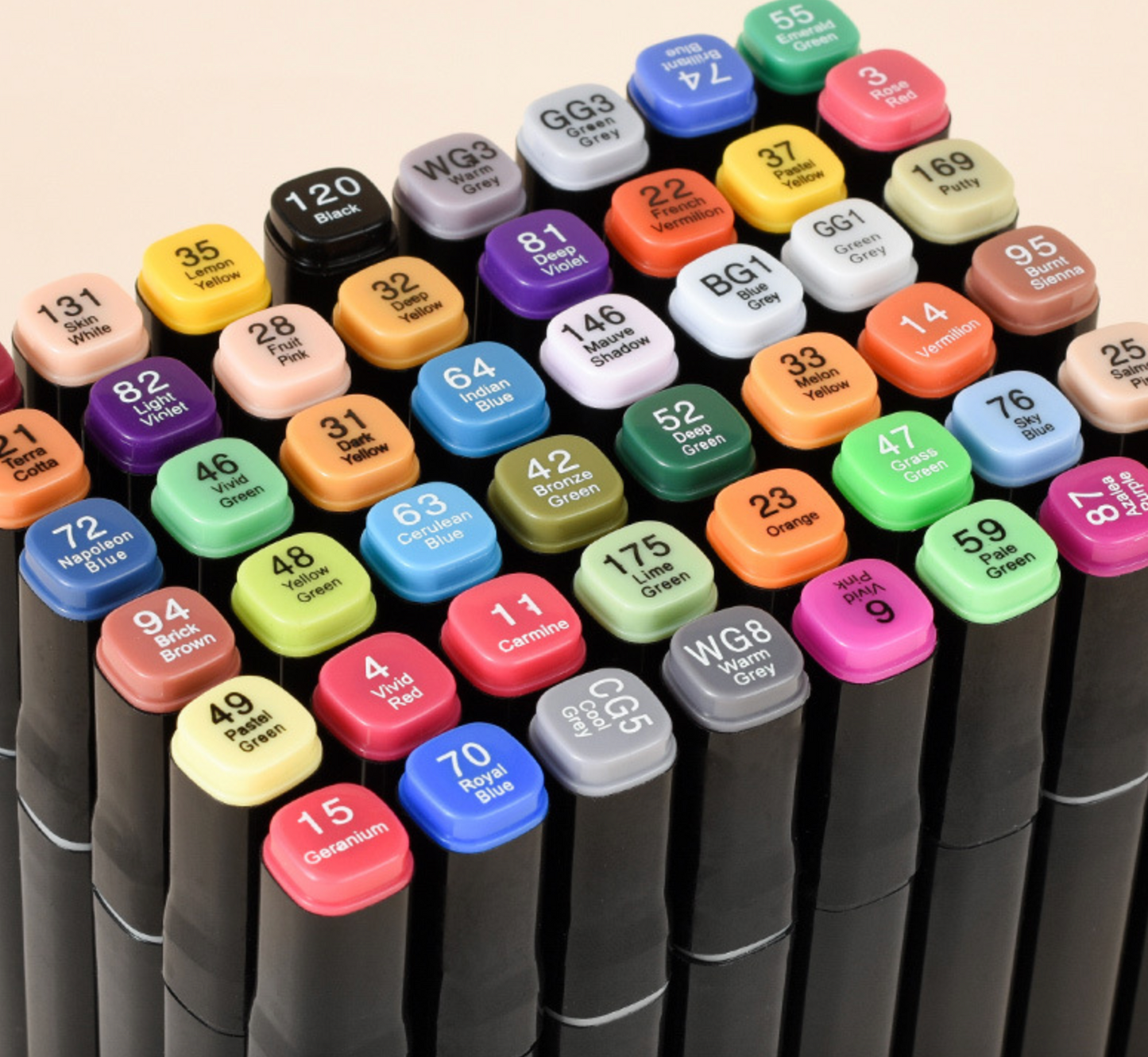 100 Color Dual-tip Art Marker Pens