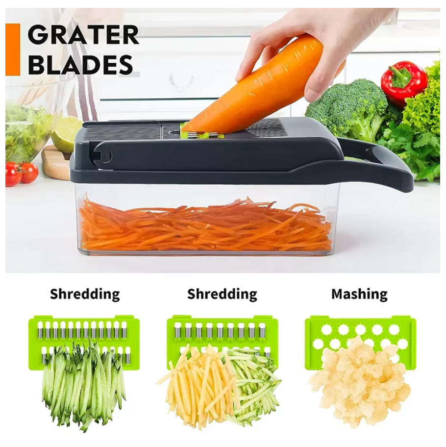 Multifunctional 8 Blade-in-1 Vegetable Chopper