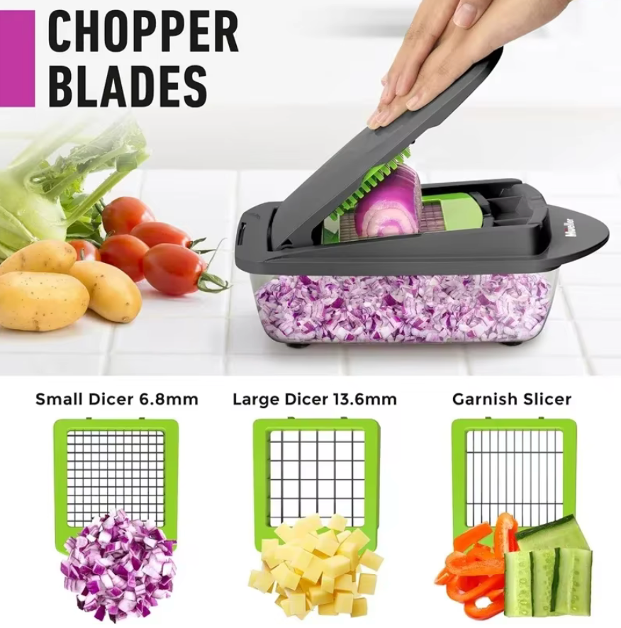 Multifunctional 8 Blade-in-1 Vegetable Chopper